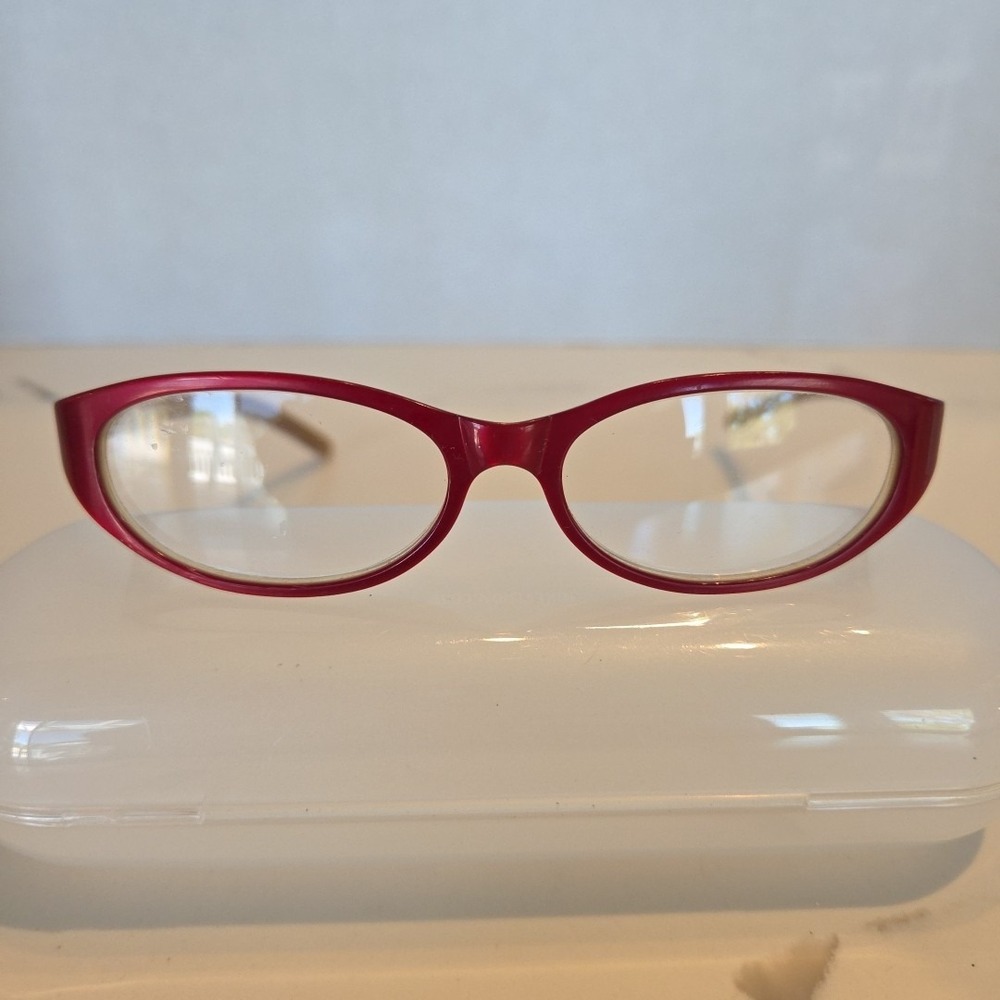 Dolce & Gabbana Red Reading Glass Frames Vintage DG 622 275 50 14 130